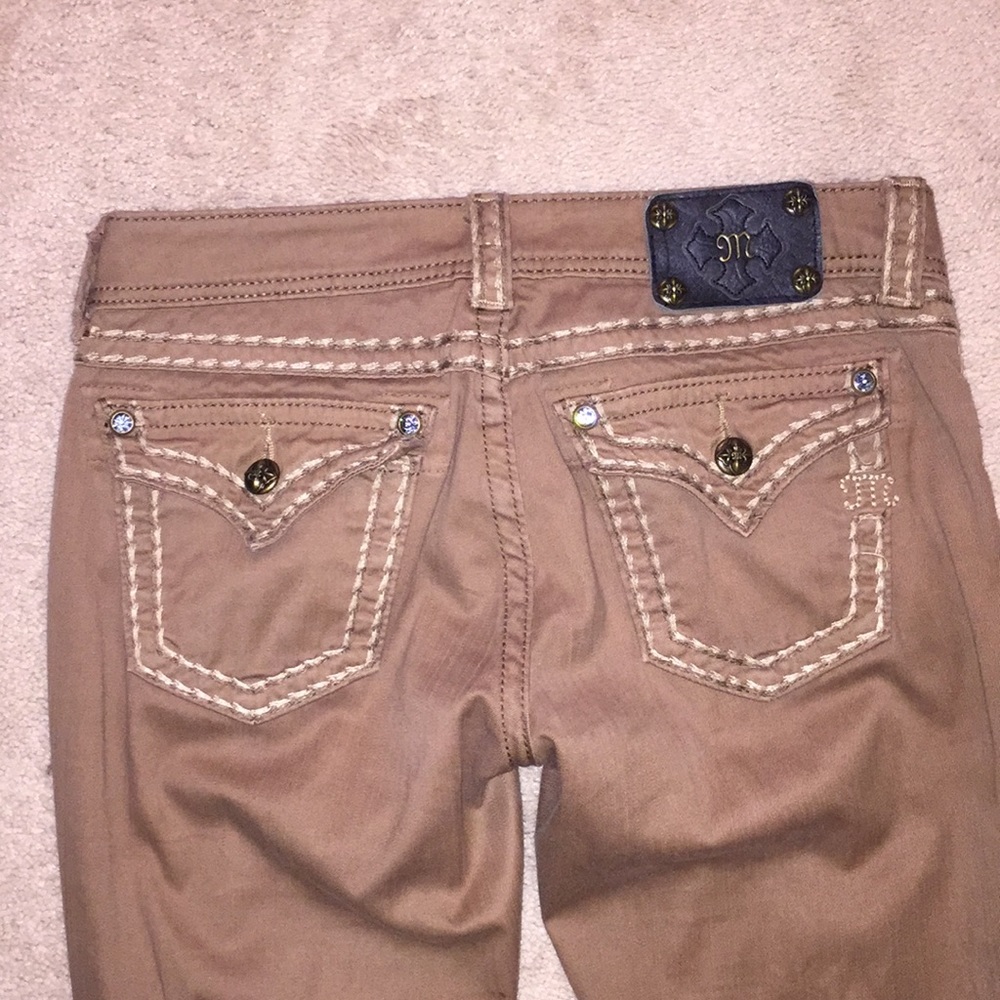 RARE Brown Miss Me Skinny Jeans